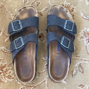Birkenstock Black Oiled Arizona Sandals